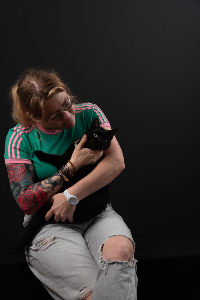 kat en baasje fotoshoot liefde voor je huisdier