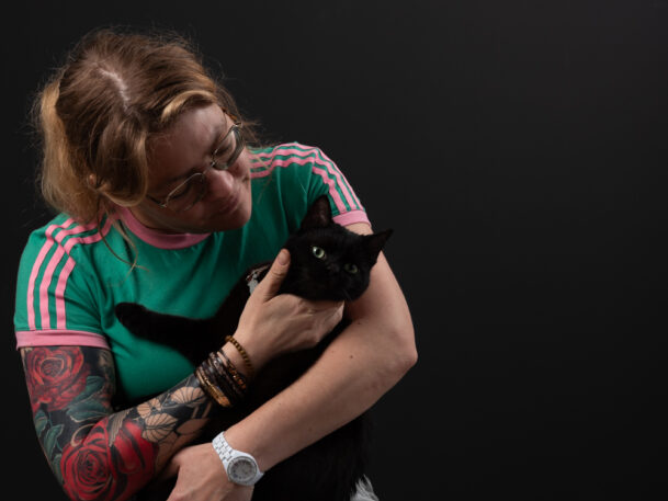 kat en baasje fotoshoot liefde voor je huisdier